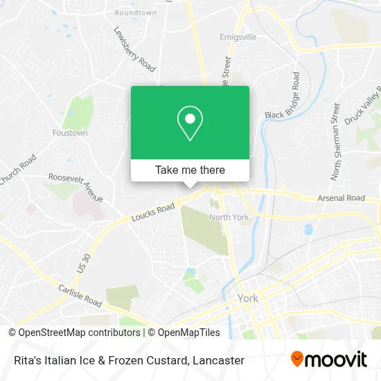 Rita's Italian Ice & Frozen Custard map