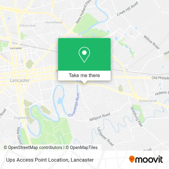 Ups Access Point Location map