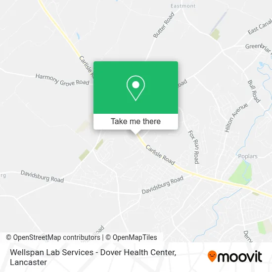 Wellspan Lab Services - Dover Health Center map