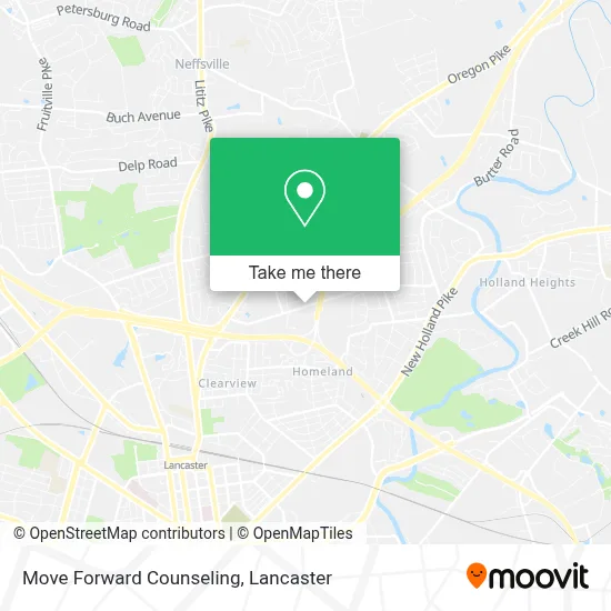 Move Forward Counseling map
