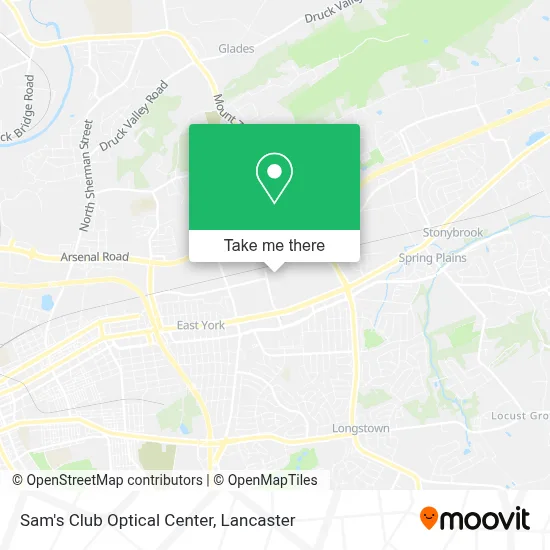 Sam's Club Optical Center map