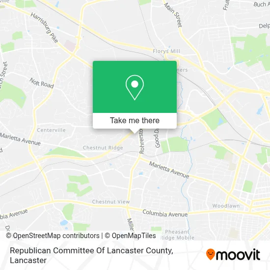 Republican Committee Of Lancaster County map