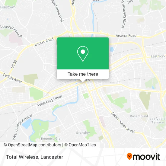 Total Wireless map