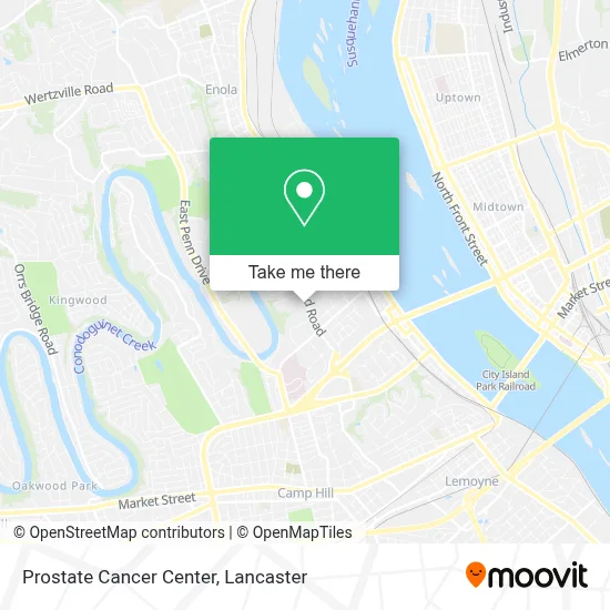 Prostate Cancer Center map