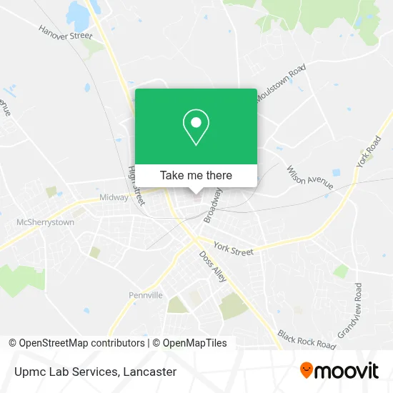 Upmc Lab Services map