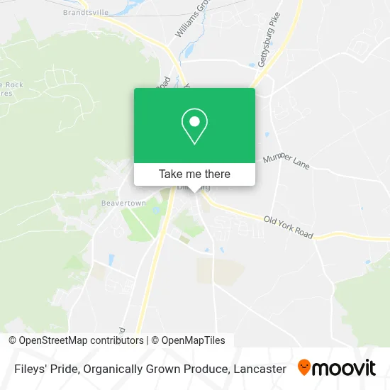 Fileys' Pride, Organically Grown Produce map