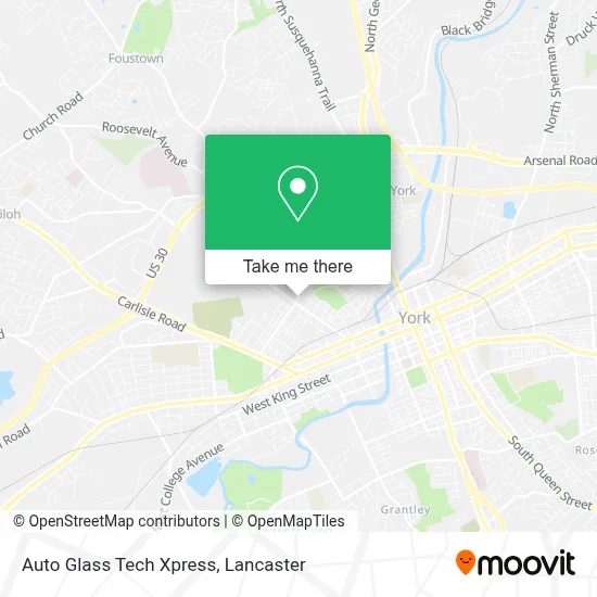 Auto Glass Tech Xpress map