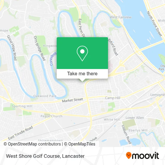 West Shore Golf Course map