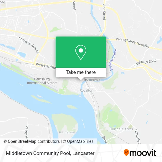 Middletown Community Pool map