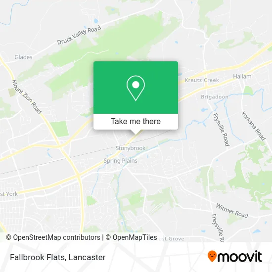 Fallbrook Flats map