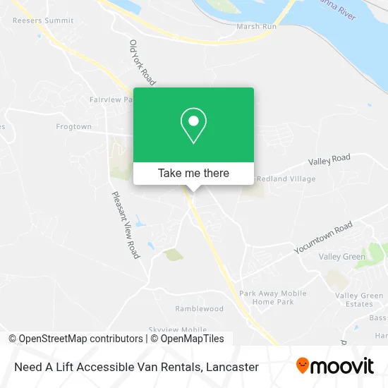 Need A Lift Accessible Van Rentals map