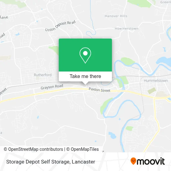 Storage Depot Self Storage map