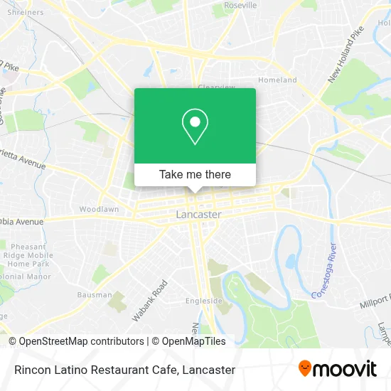 Rincon Latino Restaurant Cafe map