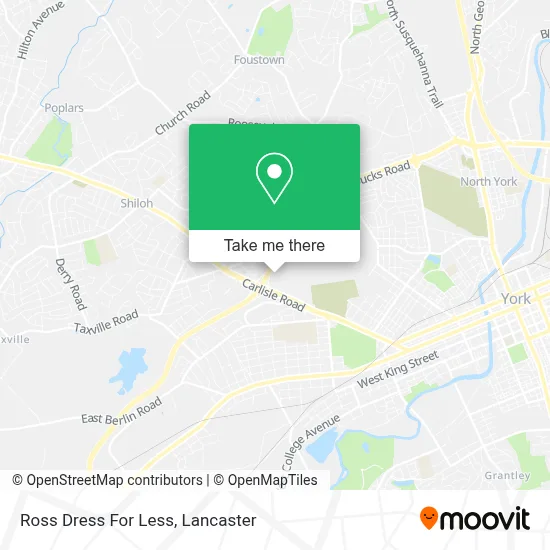 Ross Dress For Less map