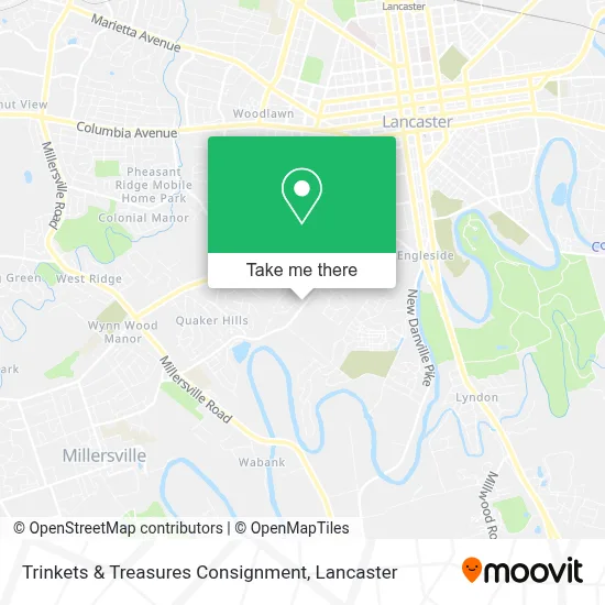 Trinkets & Treasures Consignment map