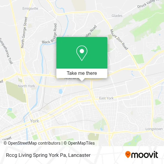 Rccg Living Spring York Pa map