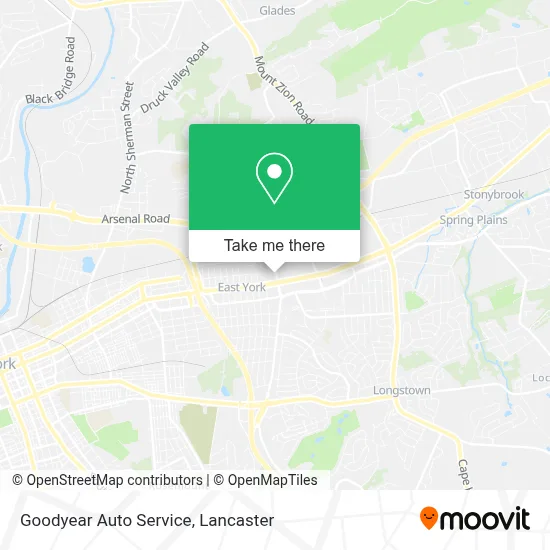 Goodyear Auto Service map