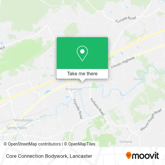 Core Connection Bodywork map