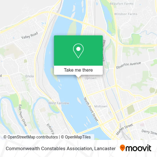 Commonwealth Constables Association map