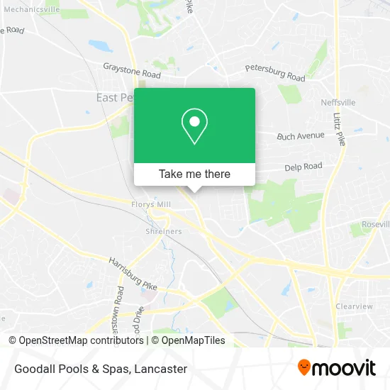 Goodall Pools & Spas map