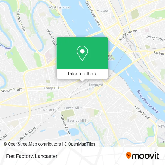 Fret Factory map