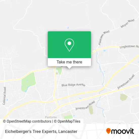 Eichelberger's Tree Experts map