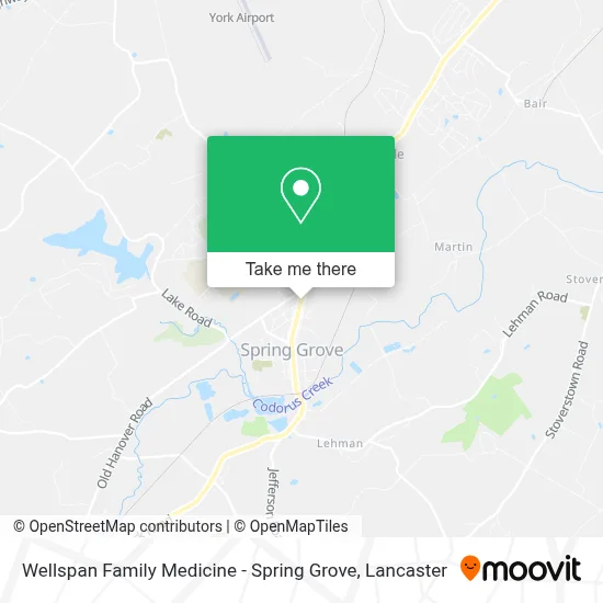Wellspan Family Medicine - Spring Grove map