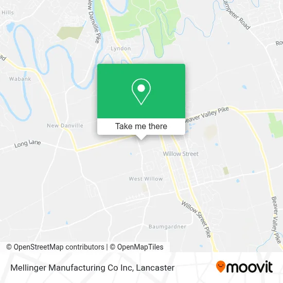 Mellinger Manufacturing Co Inc map