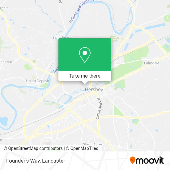Founder's Way map