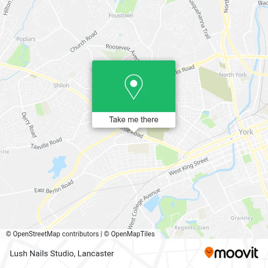 Lush Nails Studio map