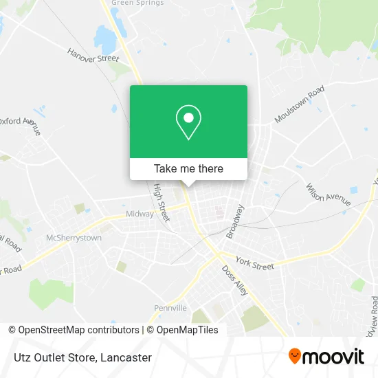 Utz Outlet Store map
