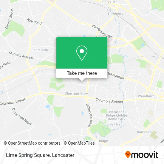 Lime Spring Square map