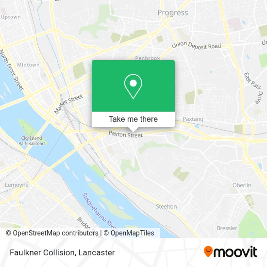 Faulkner Collision map