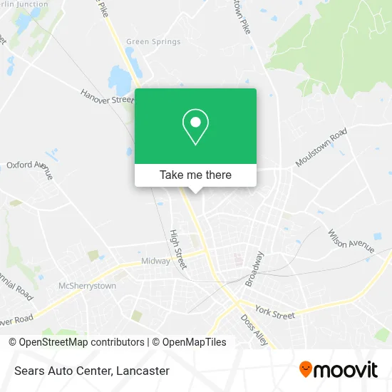 Sears Auto Center map