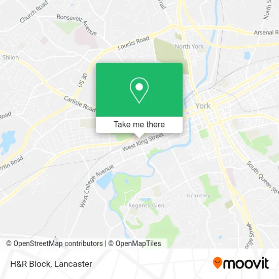 H&R Block map