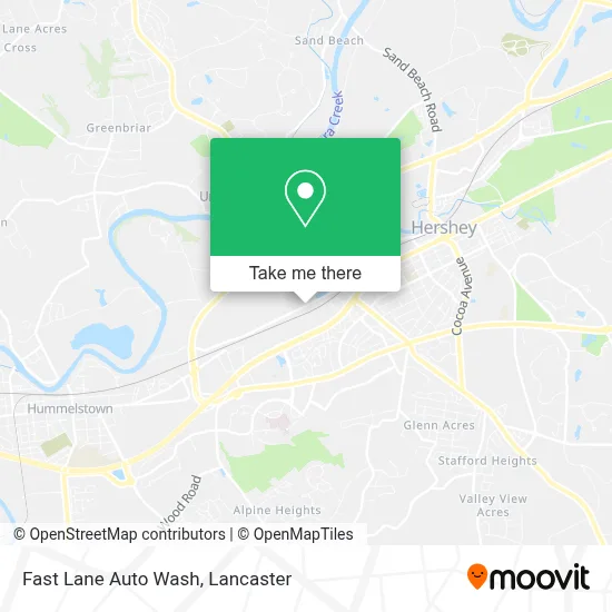 Fast Lane Auto Wash map