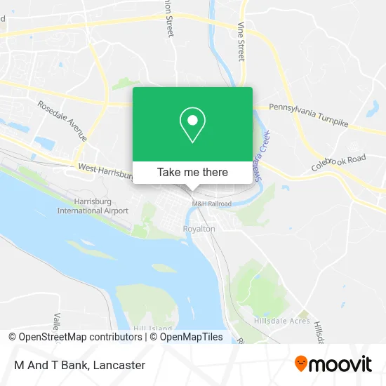 M And T Bank map