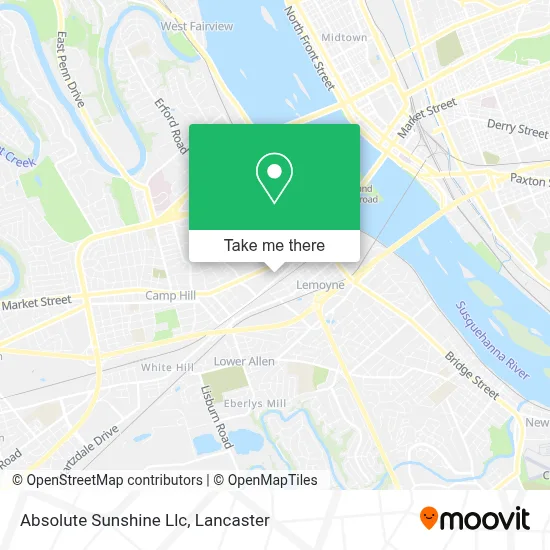 Absolute Sunshine Llc map