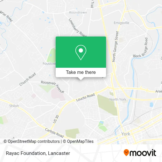 Rayac Foundation map