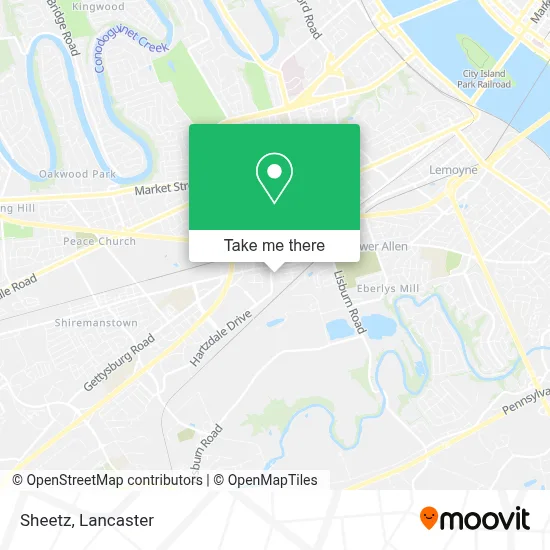 Sheetz map