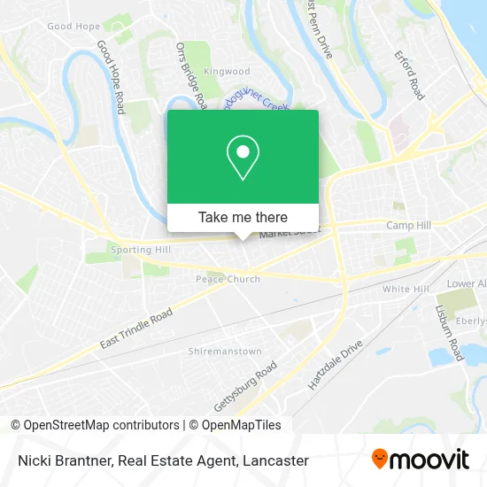 Nicki Brantner, Real Estate Agent map