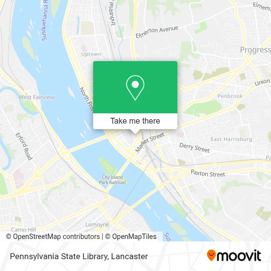 Pennsylvania State Library map