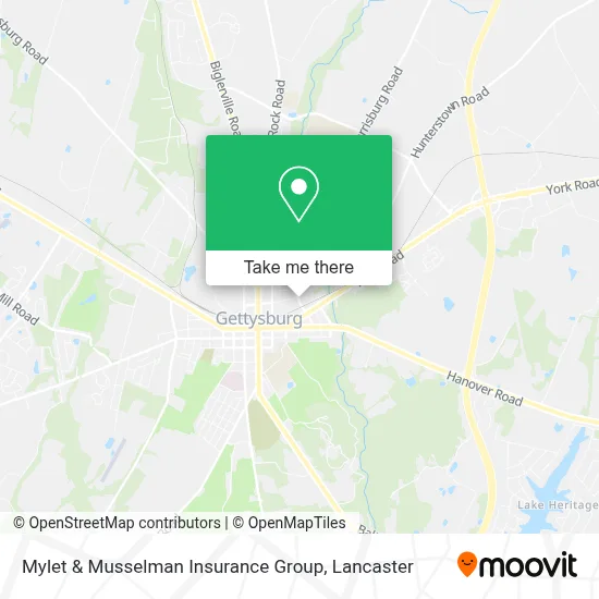 Mylet & Musselman Insurance Group map