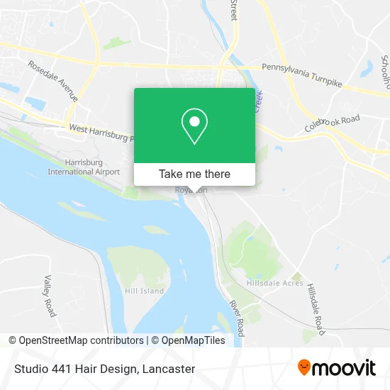 Studio 441 Hair Design map