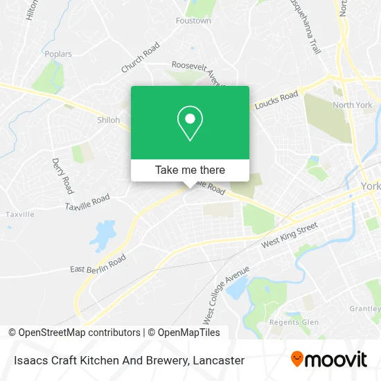 Isaacs Craft Kitchen And Brewery map