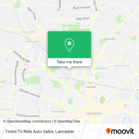 Ticket To Ride Auto Sales map