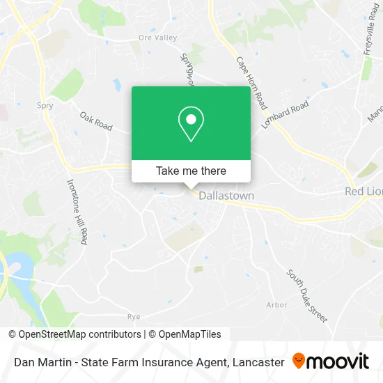 Dan Martin - State Farm Insurance Agent map