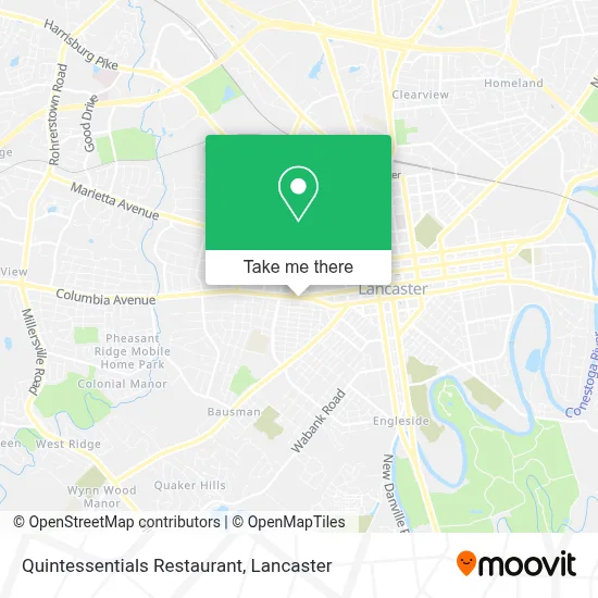 Quintessentials Restaurant map