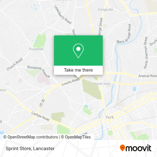 Sprint Store map