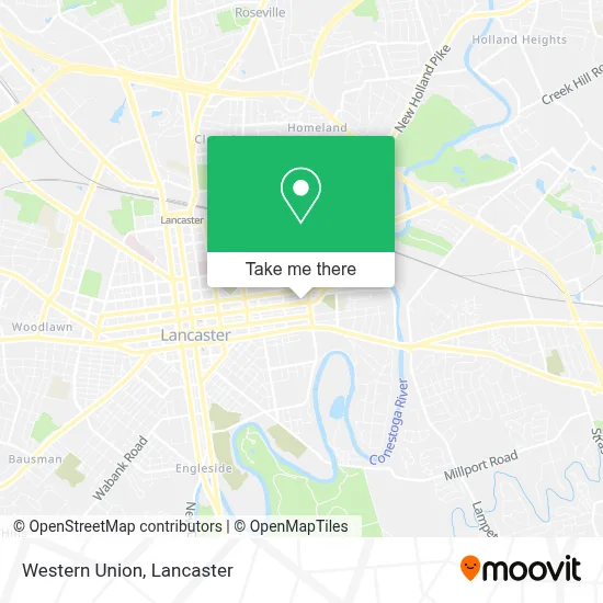 Western Union map